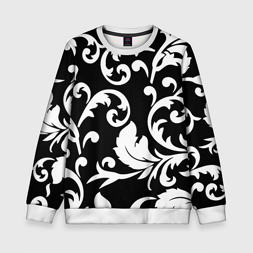 Детский свитшот Minimalist floral pattern / 3D-Белый – фото 1