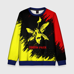 Свитшот детский Linkin Park желто-красный, цвет: 3D-синий