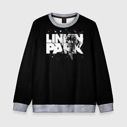 Свитшот детский Linkin Park логотип с фото, цвет: 3D-меланж