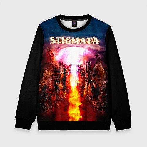 Детский свитшот Stigmata альбом / 3D-Черный – фото 1