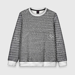 Свитшот детский Железная кольчуга, цвет: 3D-белый