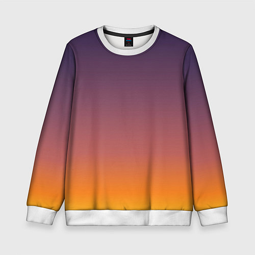Детский свитшот Sunset Gradient / 3D-Белый – фото 1
