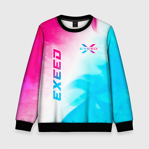 Детский свитшот Exeed Neon Gradient / 3D-Черный – фото 1