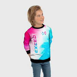 Свитшот детский Exeed Neon Gradient, цвет: 3D-черный — фото 2
