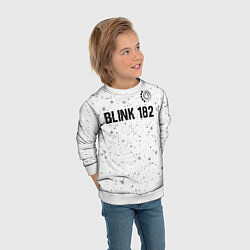 Свитшот детский Blink 182 Glitch на светлом фоне, цвет: 3D-белый — фото 2