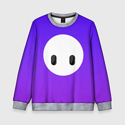 Свитшот детский Fall Guy violet, цвет: 3D-меланж