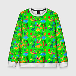 Свитшот детский JURASSIC PERIOD, цвет: 3D-белый