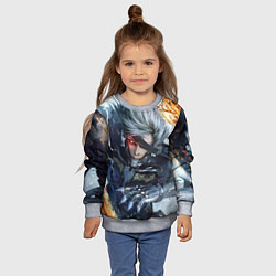 Свитшот детский Metal Gear Rising: Revengeance, цвет: 3D-меланж — фото 2