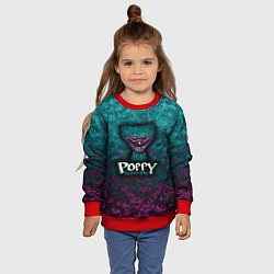Свитшот детский Poppy Playtime Huggy Waggy Поппи Плейтайм Хагги Ва, цвет: 3D-красный — фото 2
