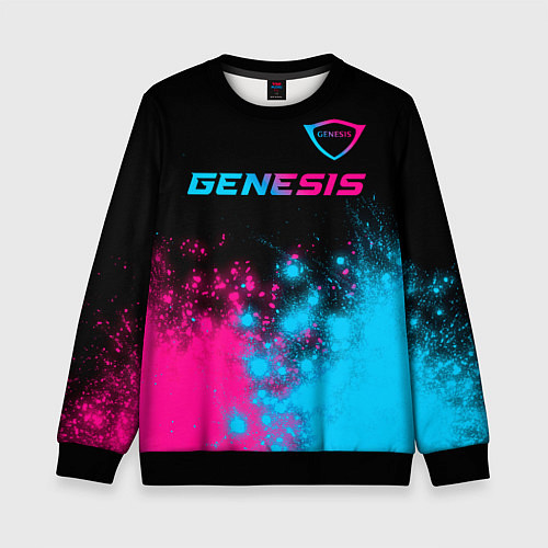 Детский свитшот Genesis Neon Gradient / 3D-Черный – фото 1