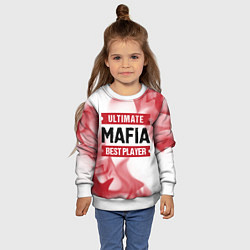 Свитшот детский Mafia: красные таблички Best Player и Ultimate, цвет: 3D-белый — фото 2