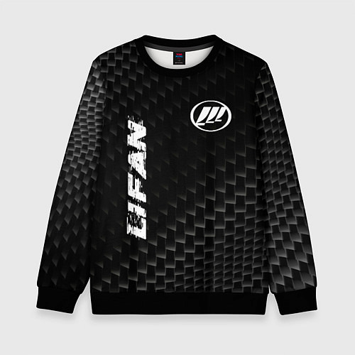 Детский свитшот Lifan Карбоновый фон / 3D-Черный – фото 1
