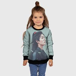 Свитшот детский Неукротимый Вей Ин, цвет: 3D-черный — фото 2