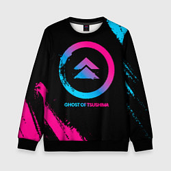 Детский свитшот Ghost of Tsushima Neon Gradient