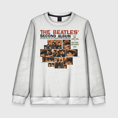 Детский свитшот The Beatles Second Album / 3D-Белый – фото 1