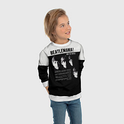 Свитшот детский With The Beatles Битломания, цвет: 3D-белый — фото 2