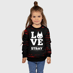 Свитшот детский Stray Love Классика, цвет: 3D-черный — фото 2