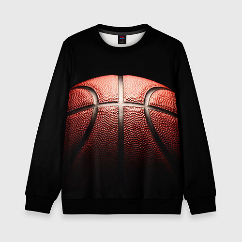 Детский свитшот Basketball ball / 3D-Черный – фото 1