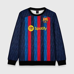 Свитшот детский Барселона форма 20222023, цвет: 3D-черный