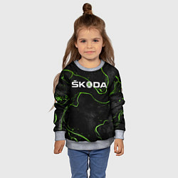 Свитшот детский Шкодавод, цвет: 3D-меланж — фото 2