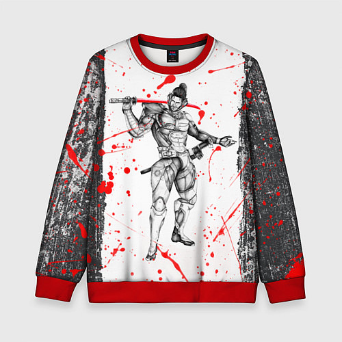 Детский свитшот Metal gear rising blood / 3D-Красный – фото 1