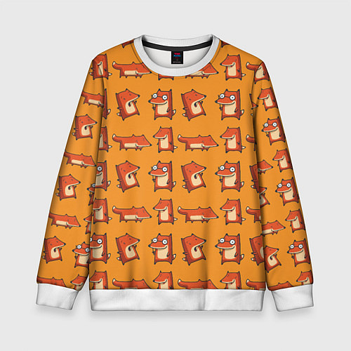 Детский свитшот Лисички - такие лисички / 3D-Белый – фото 1