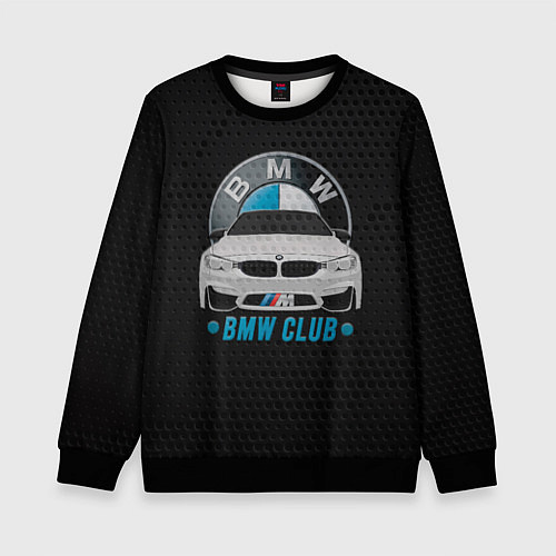 Детский свитшот BMW club carbon / 3D-Черный – фото 1