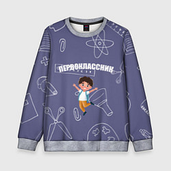 Детский свитшот Первоклассник идет в школу