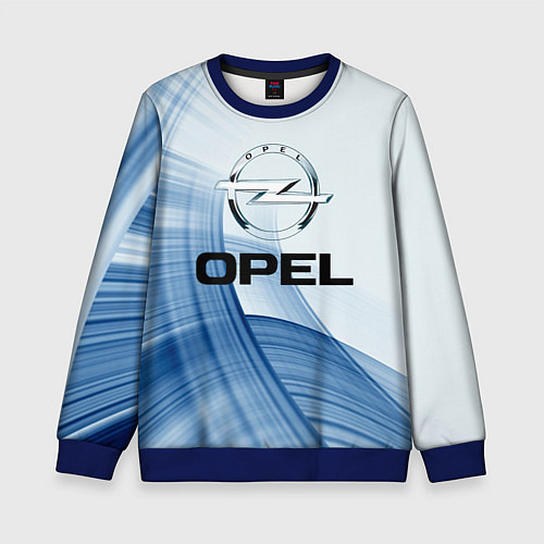 Детский свитшот Opel - logo / 3D-Синий – фото 1