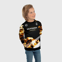 Свитшот детский Galatasaray legendary sport fire, цвет: 3D-черный — фото 2