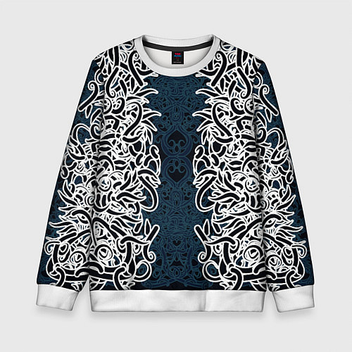 Детский свитшот Белый шум / 3D-Белый – фото 1