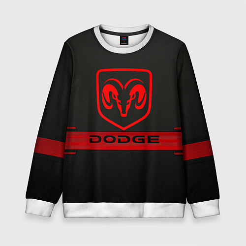 Детский свитшот Dodge - SPORT / 3D-Белый – фото 1
