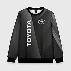 Свитшот детский Toyota - серая абстракция, цвет: 3D-черный