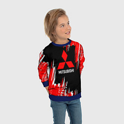 Свитшот детский Mitsubishi - краска, цвет: 3D-синий — фото 2