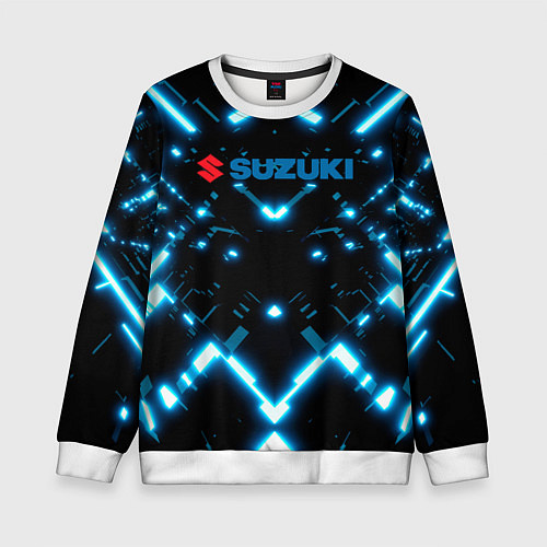 Детский свитшот Сузуки - абстракция / 3D-Белый – фото 1