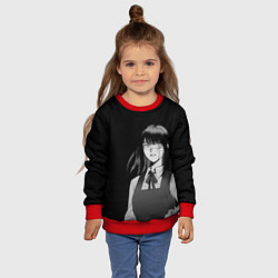 Свитшот детский Человек-бензопила : Аса Митака, цвет: 3D-красный — фото 2