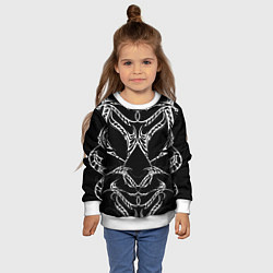 Свитшот детский Татуировки на теле, цвет: 3D-белый — фото 2