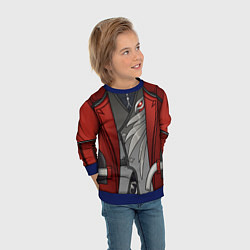 Свитшот детский Образ Дилюка Алая ночь - Геншин импакт, цвет: 3D-синий — фото 2