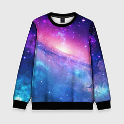 Свитшот детский Космическая воронка, цвет: 3D-черный