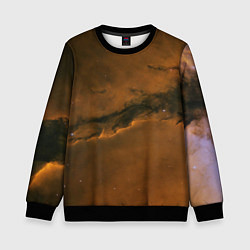 Свитшот детский Карамельная галактика, цвет: 3D-черный