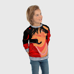 Свитшот детский BTS JK ON, цвет: 3D-меланж — фото 2