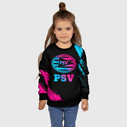 Свитшот детский PSV - neon gradient, цвет: 3D-черный — фото 2