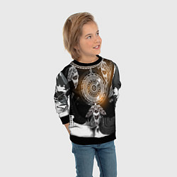 Свитшот детский В стиле бохо, цвет: 3D-черный — фото 2