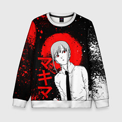 Детский свитшот Человек-бензопила - манга - Макима