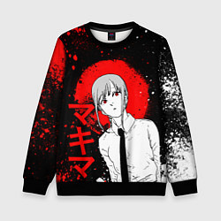 Детский свитшот Человек-бензопила - манга - Макима