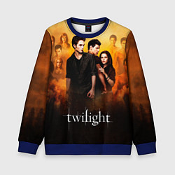 Детский свитшот Сумерки сага бежевый и черный фон