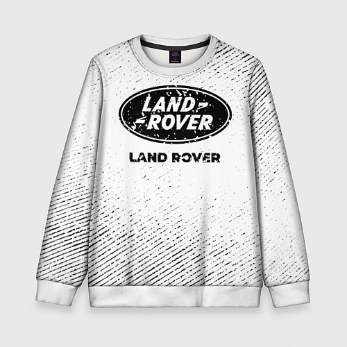 Детский свитшот Land Rover с потертостями на светлом фоне / 3D-Белый – фото 1