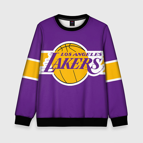 Детский свитшот LA Lakers NBA / 3D-Черный – фото 1