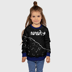 Свитшот детский Nasa - кометы, цвет: 3D-синий — фото 2