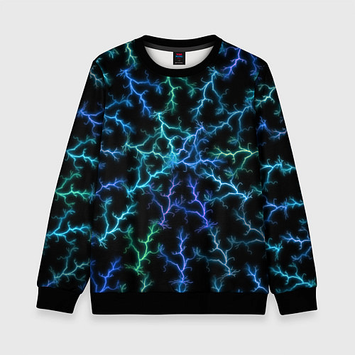 Детский свитшот MOLNYA DYE / 3D-Черный – фото 1